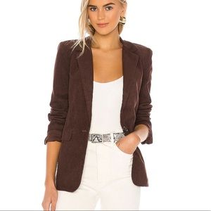 TULAROSA THE AMEDEE BROWN CORDUROY BLAZER SUIT JACKET SIZE MEDIUM FALL FASHION